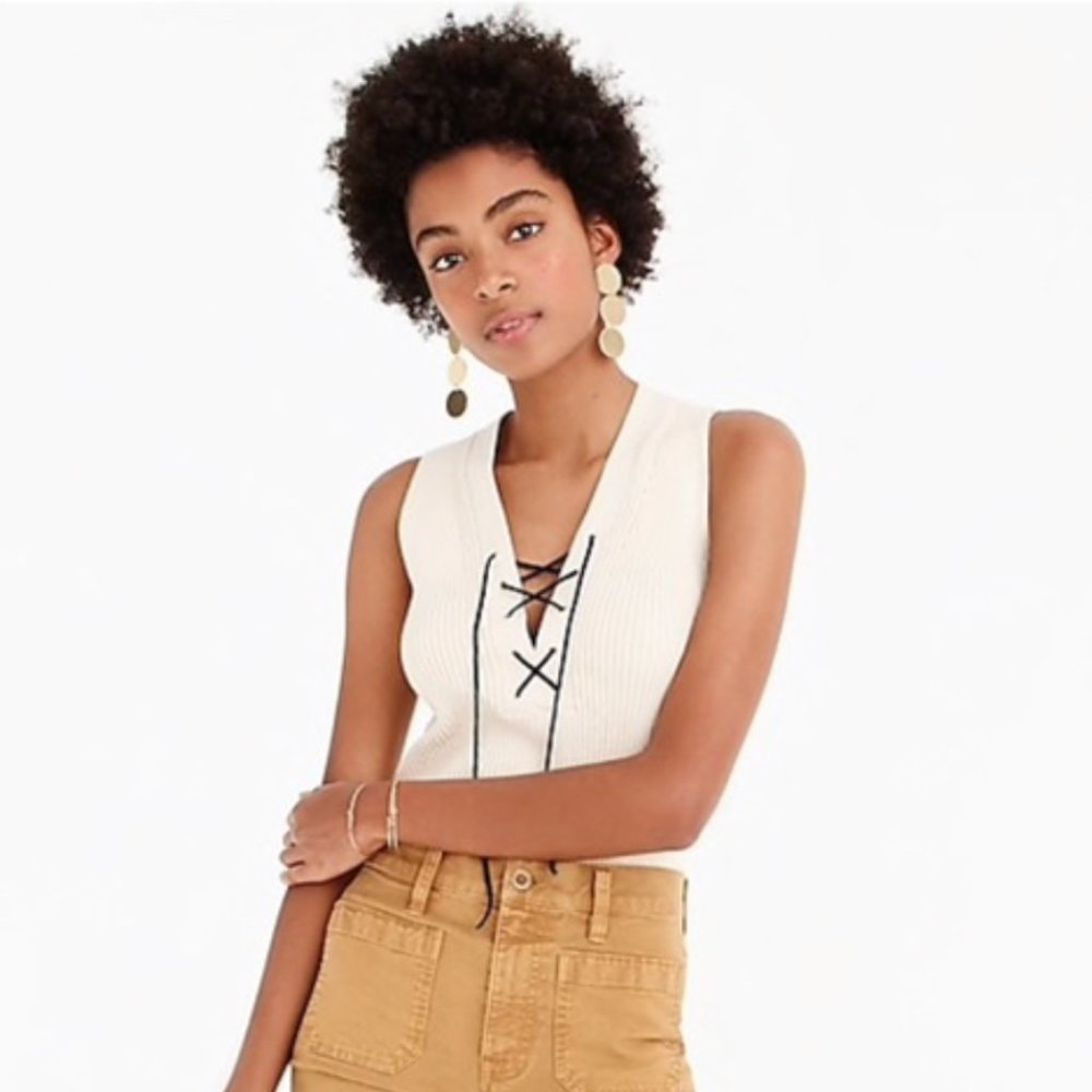J. Crew Ribbed Sweater Tank